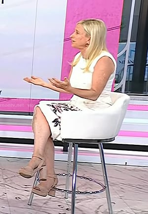 Dr. Elisa Port’s white floral embroidered dress on Today