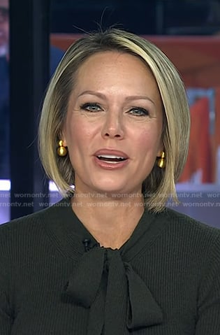 Dylan’s gold ball earrings on Today