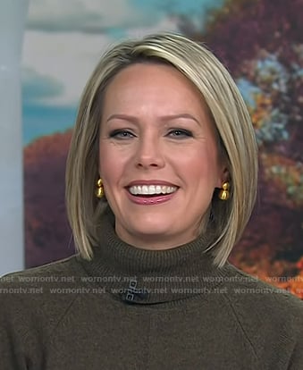 Dylan’s gold ball earrings on Today