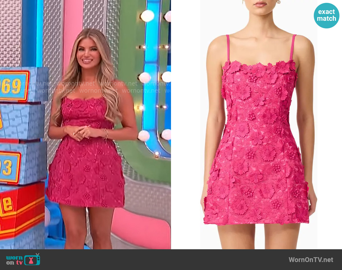 Elliatt Claudia Party Minidress worn by Amber Lancaster on The Price is Right