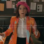 Elsbeth’s multicolor blazer on Elsbeth