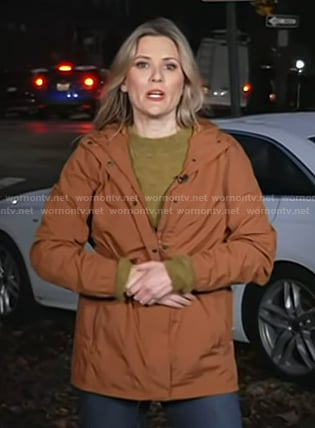 Erin McLaughlin’s brown jacket on Today