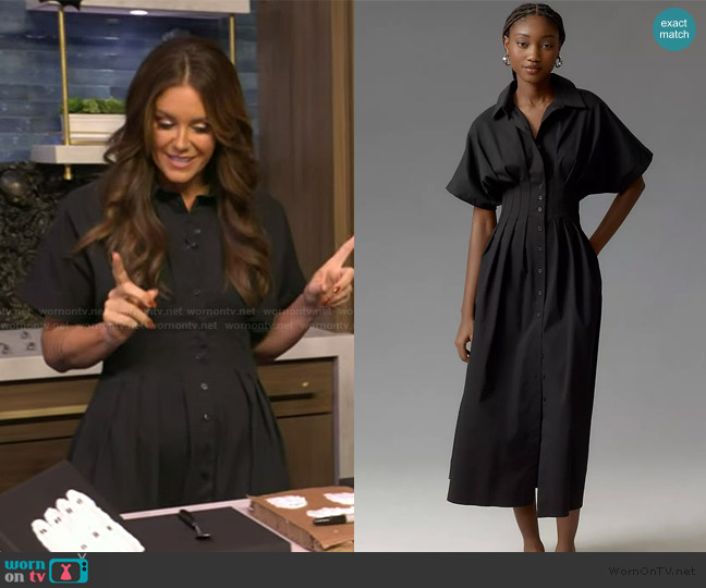 Exquise The Tobie Shirt Dress worn by Monica Mangin on Live with Kelly and Mark