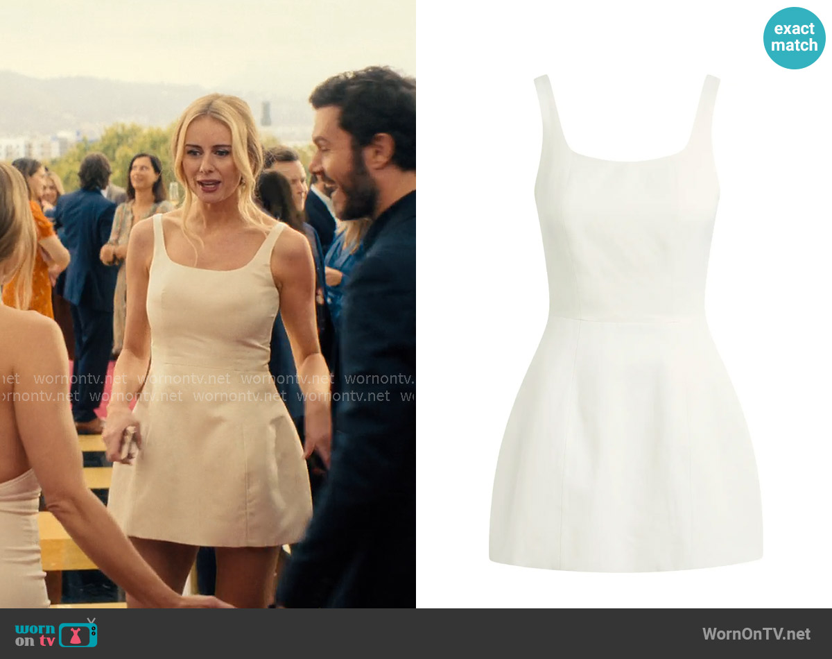 Favorite Daughter The Morgan Dress in Ivory worn by Morgan (Justine Lupe) on Nobody Wants This