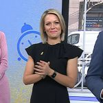 Dylan’s black flutter sleeve jumpsuit on Today