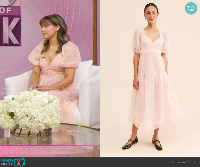 Free People Hailey Dress in Pink worn by Katie Thurston on Good Morning America