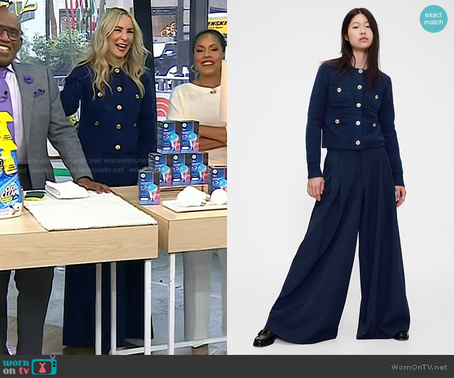 GapStudio Crop Cardigan worn by Chassie Post on Today