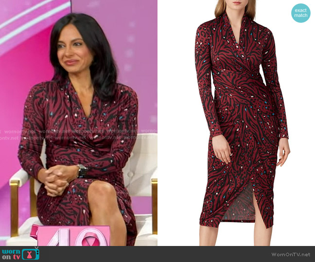 Great Jones Animal Printed Sheath Dress worn by Dr. Tara Narula on Good Morning America