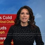 Maria’s black heart velvet dress on Today
