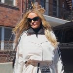 Heather’s white trench coat on The Real Housewives of Salt Lake City