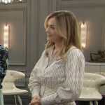 Hope’s striped shirtdress on The Bold and the Beautiful