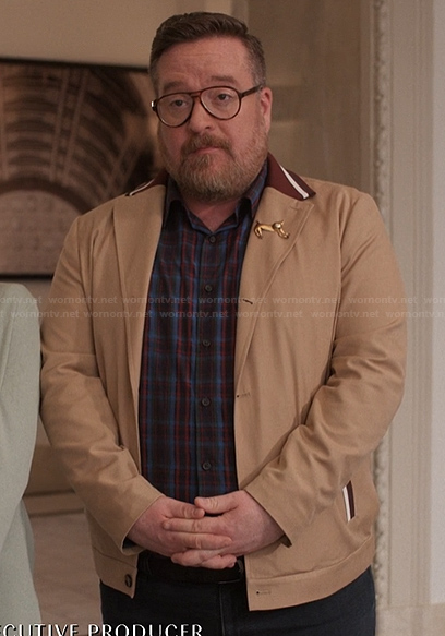 Howard’s beige jacket on Only Murders in the Building