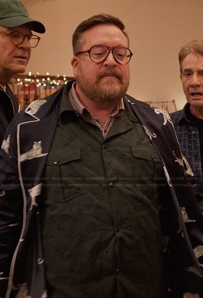 Howard’s green embroidered shirt on Only Murders in the Building