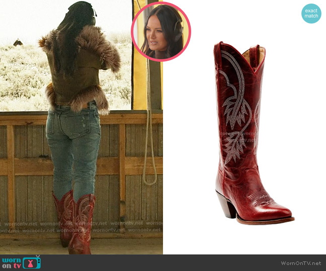 Idyllwind Icon Embroidered Western Tall Boot worn by Lisa Barlow on The Real Housewives of Salt Lake City