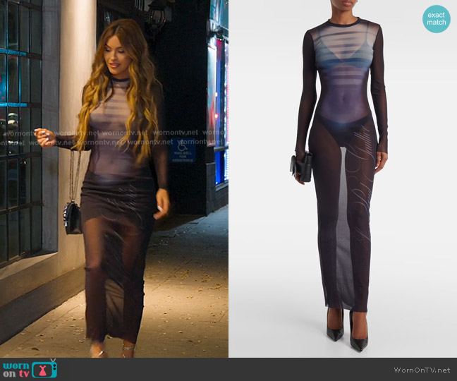 Jean Paul Gaultier Le Mâle Long Dress worn by Chrishell Stause on Selling Sunset