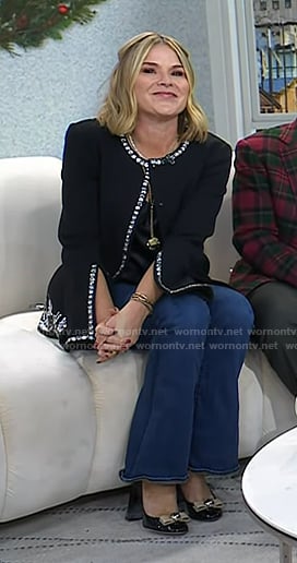 Jenna’s black bow pumps on Today