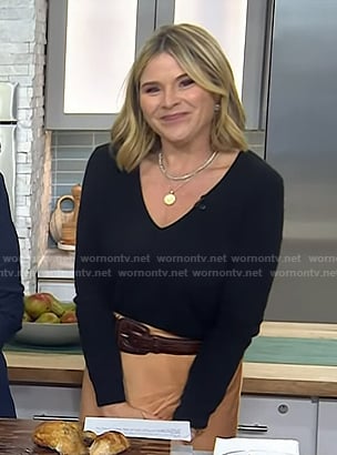 Jenna’s brown leather belt on Today