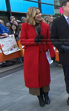 Jenna’s red coat on Today