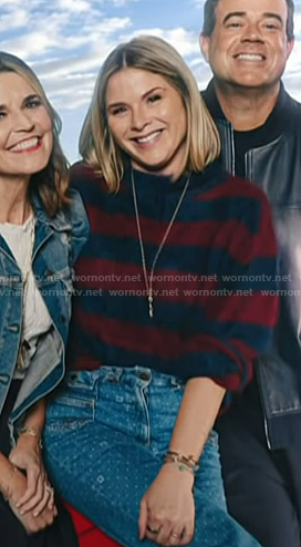 Jenna’s red striped sweater on Today