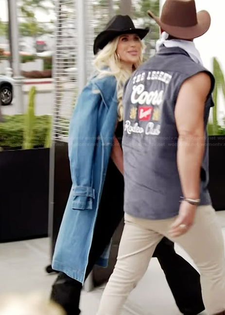 Jennifer’s denim coat on The Real Housewives of Orange County