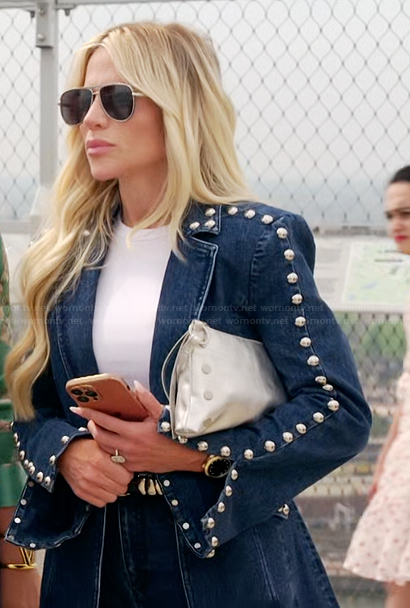 Jennifer’s denim studded jacket on The Real Housewives of Orange County