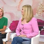 Jill’s pink square neck blazer and jeans on Today