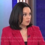 Jo Ling Kent’s pink tweed blazer on CBS Mornings