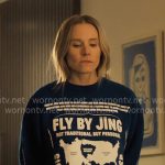 Joanne’s blue Fly By Jing sweatshirt on Nobody Wants This