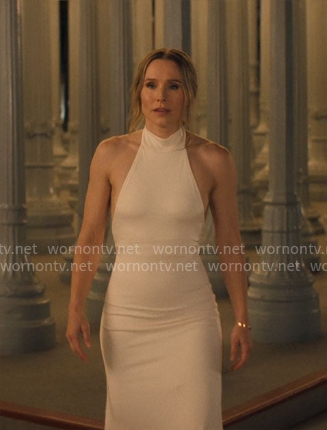 Joanne’s white halter neck dress on Nobody Wants This