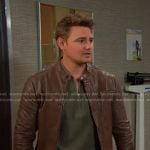 Johnny’s brown leather jacket on Days of our Lives