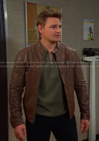 Johnny’s brown leather jacket on Days of our Lives
