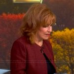 Joy’s maroon tweed jacket on The View
