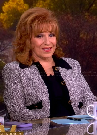 Joy’s contrasting jacket on The View