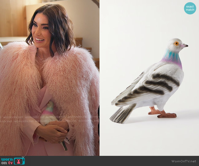 JW Anderson Pigeon Resin Clutch worn by Bronwyn Newport on The Real Housewives of Salt Lake City