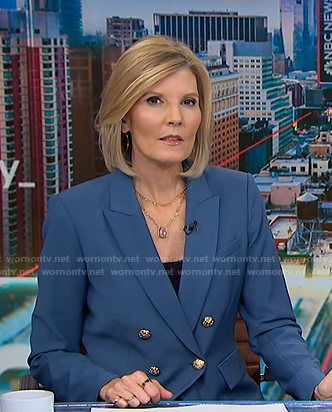 Kate’s blue double breasted blazer on NBC News Daily