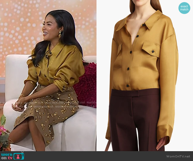 Khaite Matteo Top in Dijion worn by Emma Grede on Today