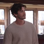 Jay’s white waffle knit sweater on Only Murders in the Building