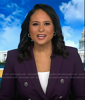 Kristen’s purple blazer on Today