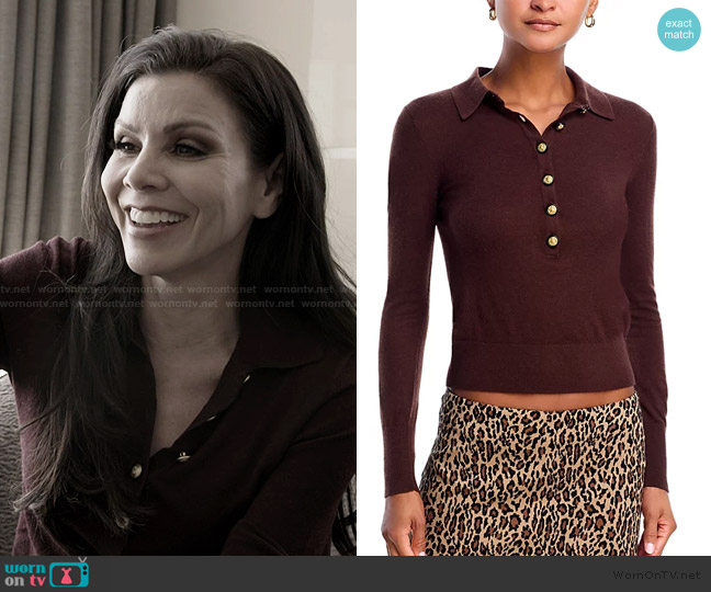 L'Agence Sterling Collared Sweater worn by Heather Dubrow on The Real Housewives of Orange County