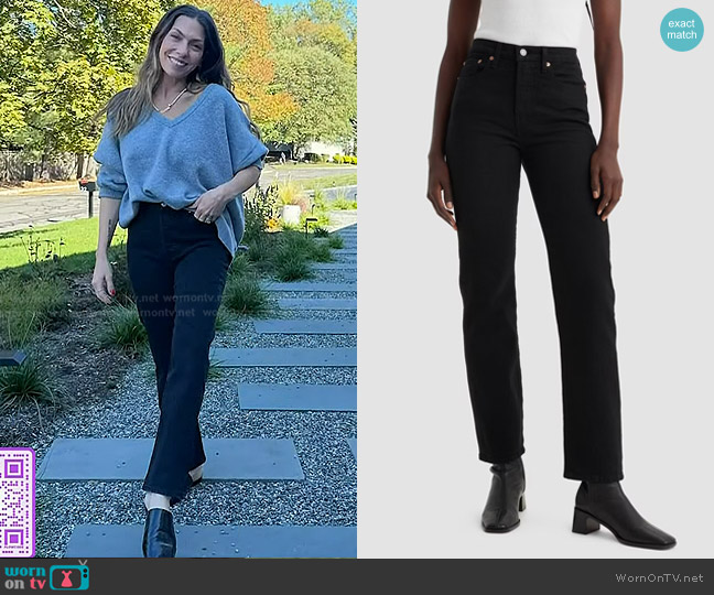 Levi's High-Rise Wedgie Straight Cropped Jeans worn by Melissa Garcia on Today