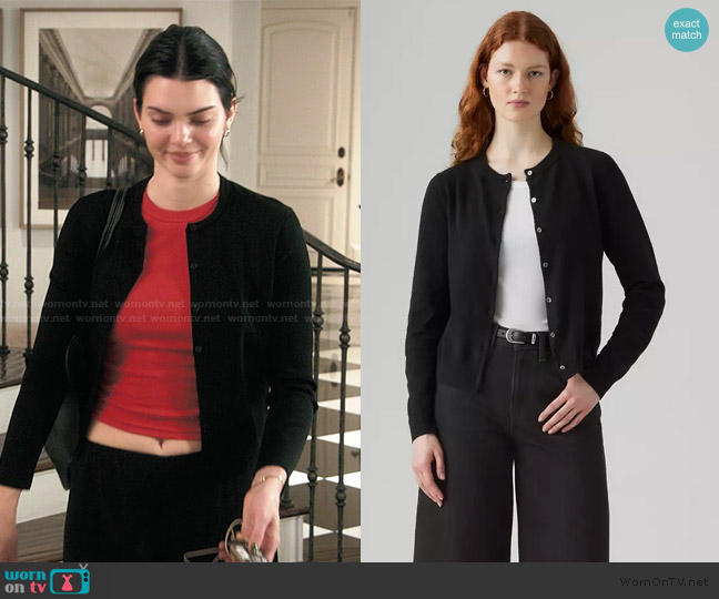 WornOnTV: Kendall's black cardigan on The Kardashians Kendall