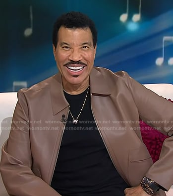 Lionel Richie’s leather zip jacket on Today