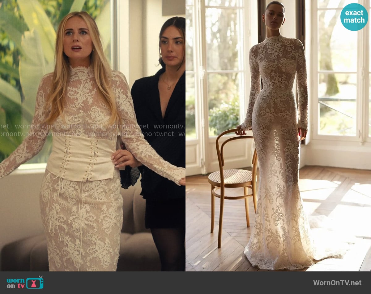 Dana Harel Moe Gown worn by Morgan (Justine Lupe) on Nobody Wants This