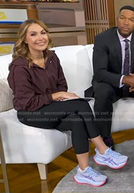 Lori’s purple sneakers on Good Morning America