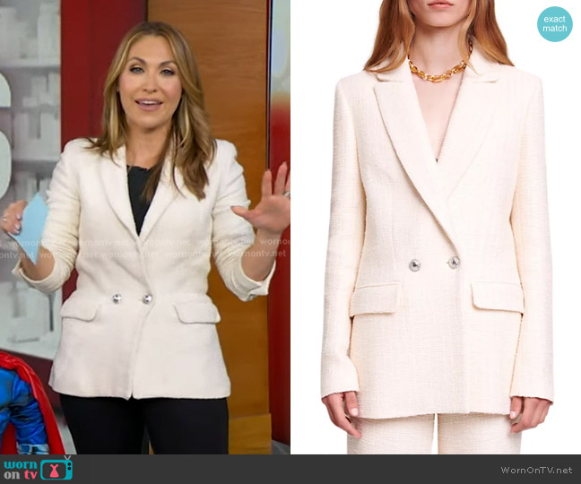 Maje Vileno Blazer worn by Lori Bergamotto on Good Morning America