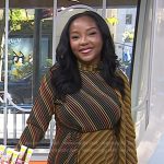 Makho’s mixed stripe scarf dress on Today