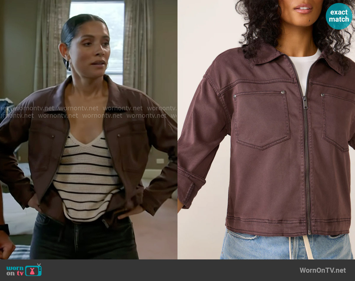 Marine Layer Finley Sweater Tank worn by Stella Kidd (Miranda Rae Mayo) on Chicago Fire