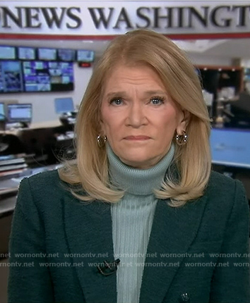 Martha’s green tweed blazer on Good Morning America