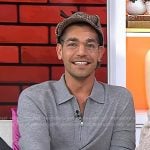 Matt Rogers’ grey half-zip polo sweater on Today