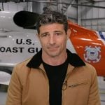 Matt Gutman’s camel beige zip front jacket on Good Morning America